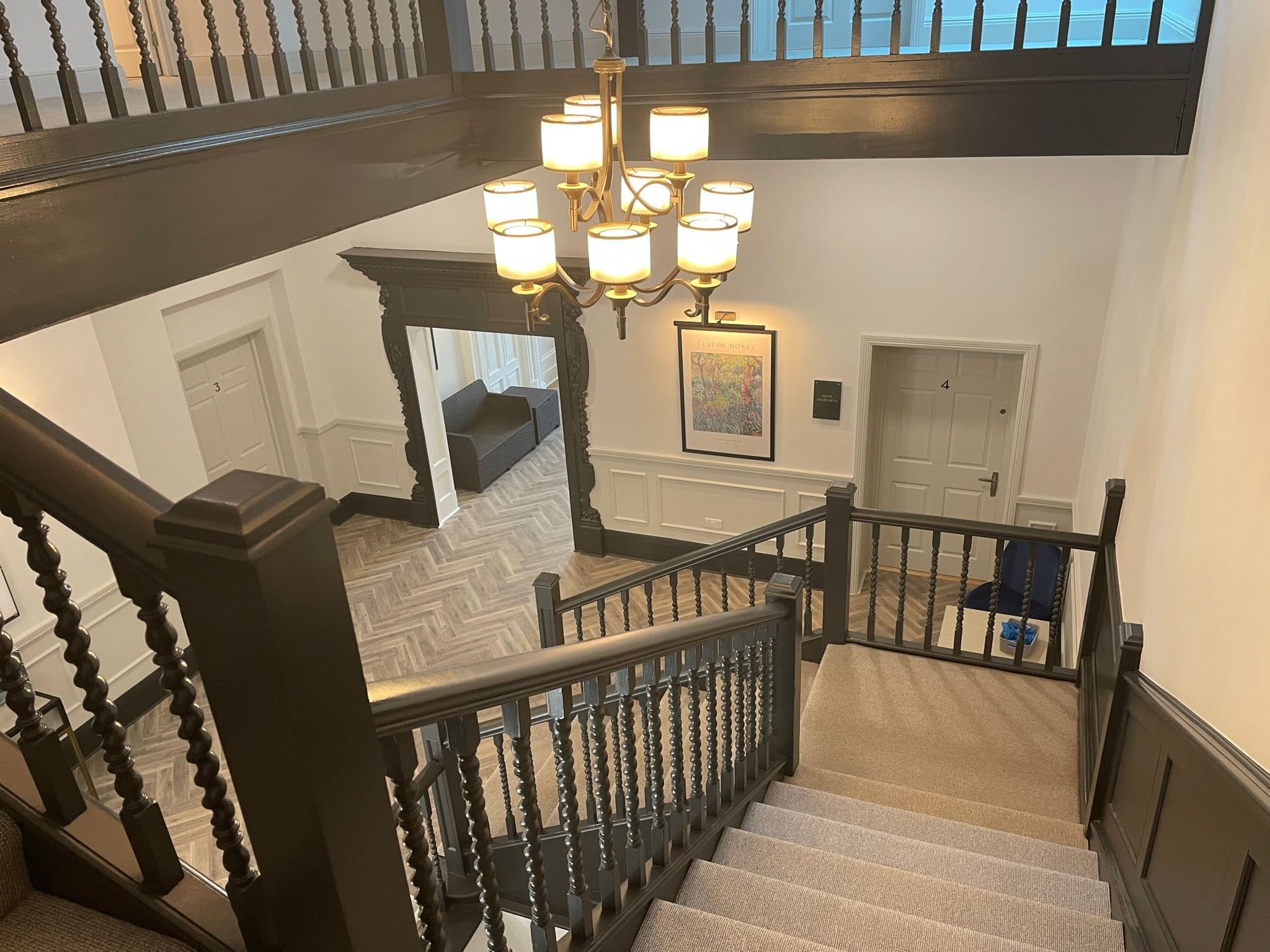 Galleried stairwell and landing